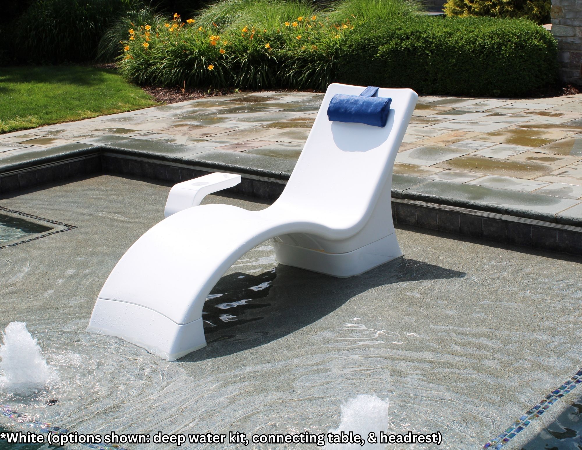 GPP-LF-ST-W Connecting Table White - IN POOL FURNITURE